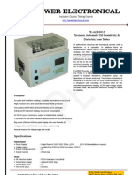 Oil Analyzer - Automatic Oil Dissipation Factor and Resistivity Tester