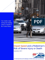 2011 Pedestrian Risk Vs Speed