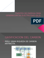 Fuentes de Energia para Generacion de Electricidad en