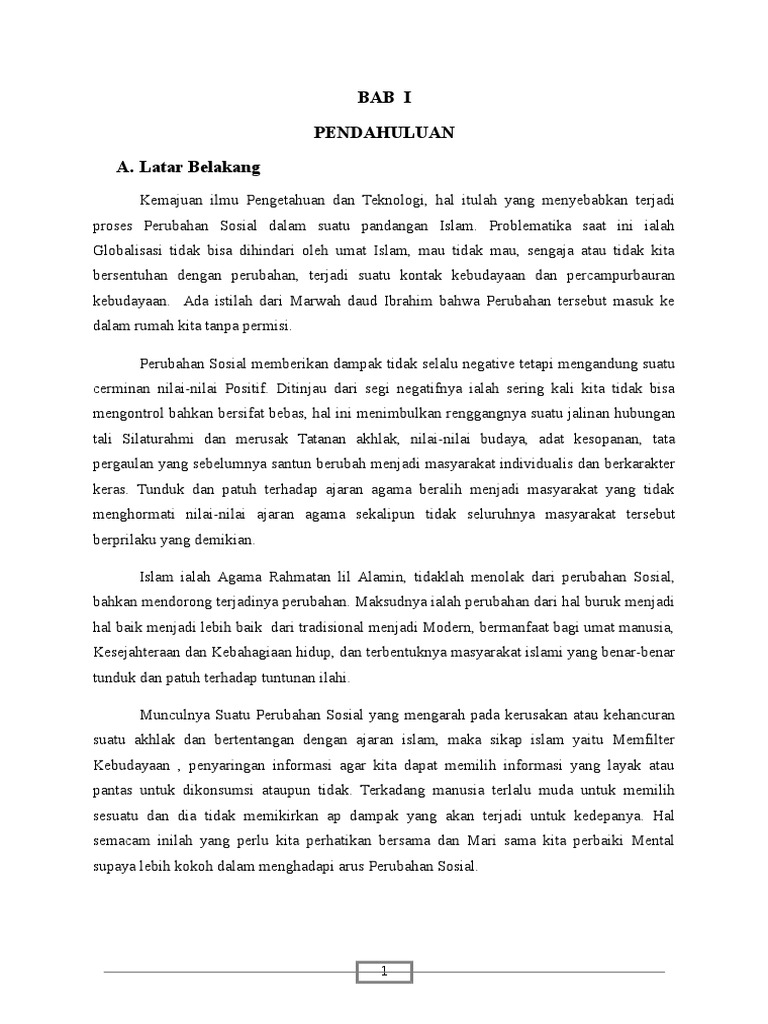 Apa Yang Mendorong Terjadinya Perubahan Tersebut - Coba ...