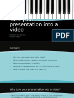 Turn Your Presentation Into A Video