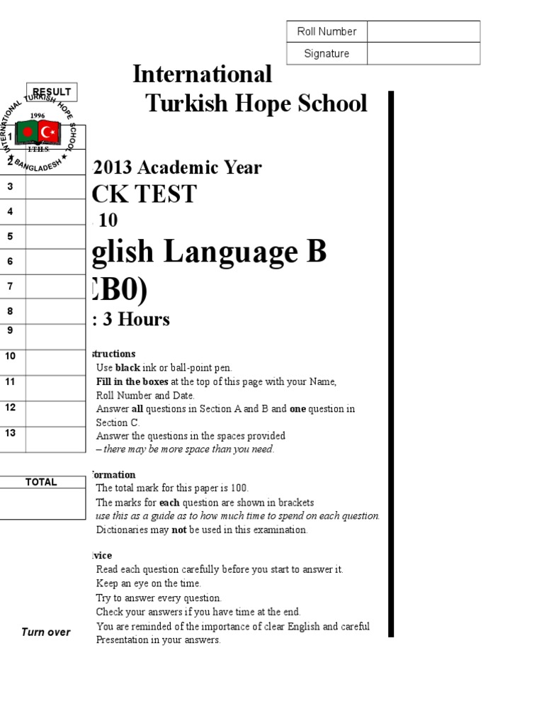 Class X Eng Mock | PDF | Career & Growth | Language Arts & Discipline