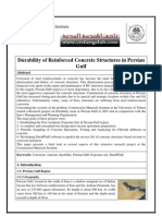 Durability of Concrete Structure in Persian Gulf
