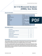 Analyze Marine Sediments CHNS