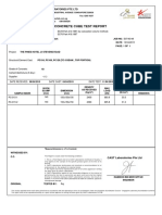 Concrete Cube Test Report