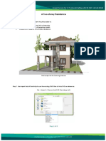3D Model Two-Storey Residence SketchUp CAD