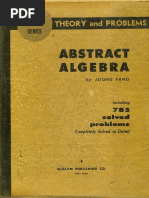 Theory and Problems Abstract Algebra - Fang Shaums PDF