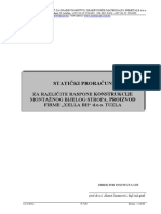 P-726 Statički Proračun Bijelog Stropa Xella Tuzla