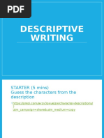 Descriptive Writing