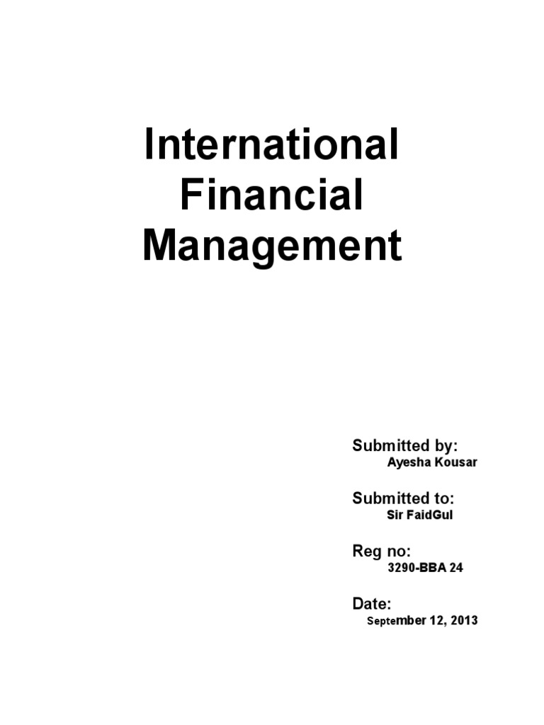 Financial Management Pdf Class 12