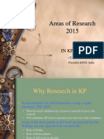 Areas of Research 2015