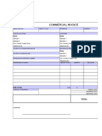 Commercial Invoice: Name Name