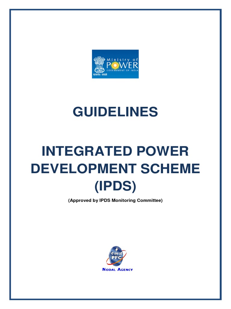 IPDS Guidelines for Urban Power Development | PDF | Electric Power ...