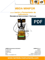 Biorreactor Fermentador de Laboratorio Resumen de Innovaciones y Ventajas