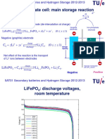 Iron-Phosphate Cell: Main Storage Reaction: Z Ze Z