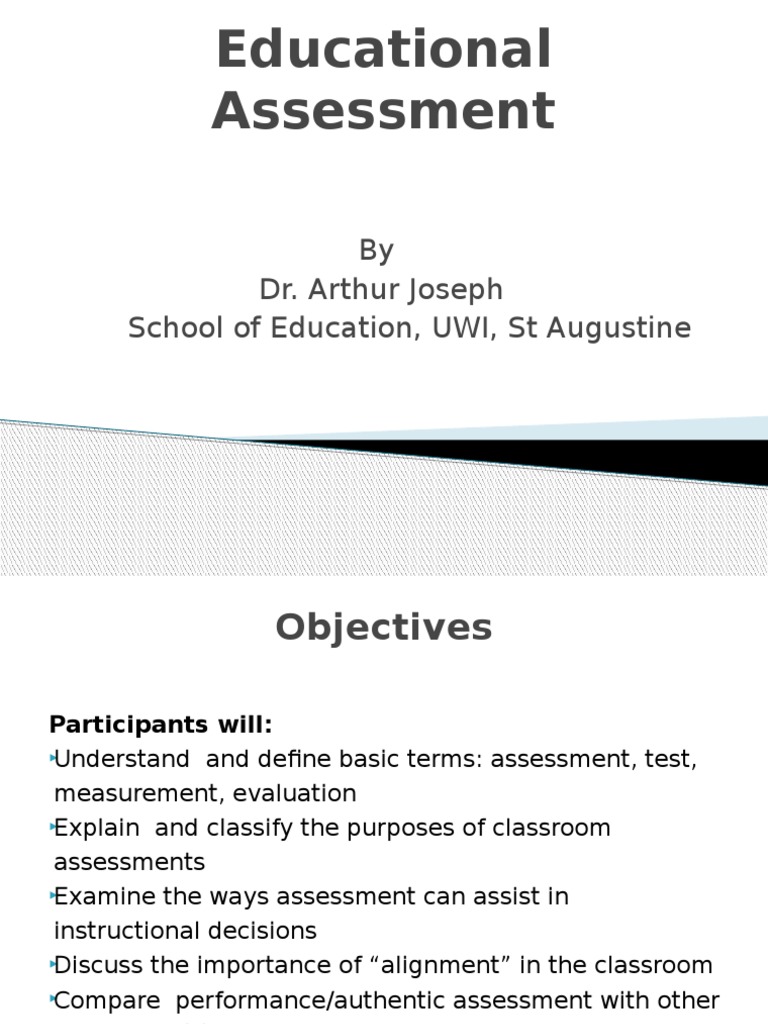 educational assessment 1 | Educational Assessment | Evaluation