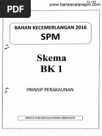 Skema Kertas 1 Pep BK1 SPM Terengganu 2016