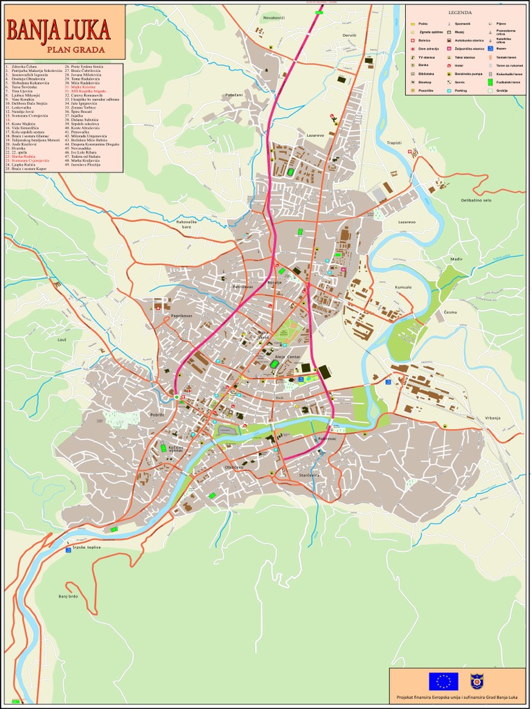 Banjaluka Plan Grada PDF | PDF