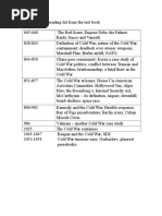The Cold War Reading List From the Text Book