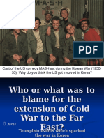 Who Was to Blame for Cold War in the Far East - General Ppt. Presentation (2)