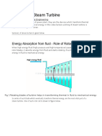 Working of Steam Turbine