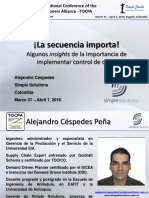 Alejandro Céspedes Peña - 24 TOCPA - 31 March-1 Apr 2016 - Bogota, Colombia - Spanish