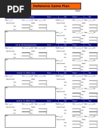 2007 Defensive Call Sheet