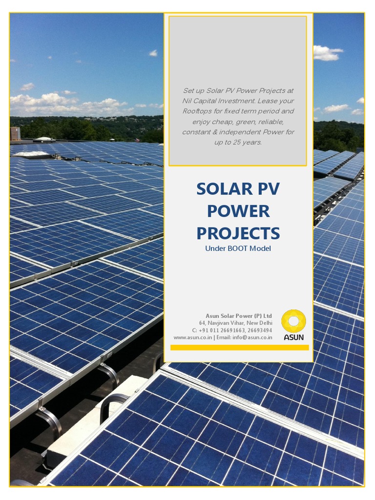 Solar PV Projects Under BOOT Model | PDF | Photovoltaics | Photovoltaic ...