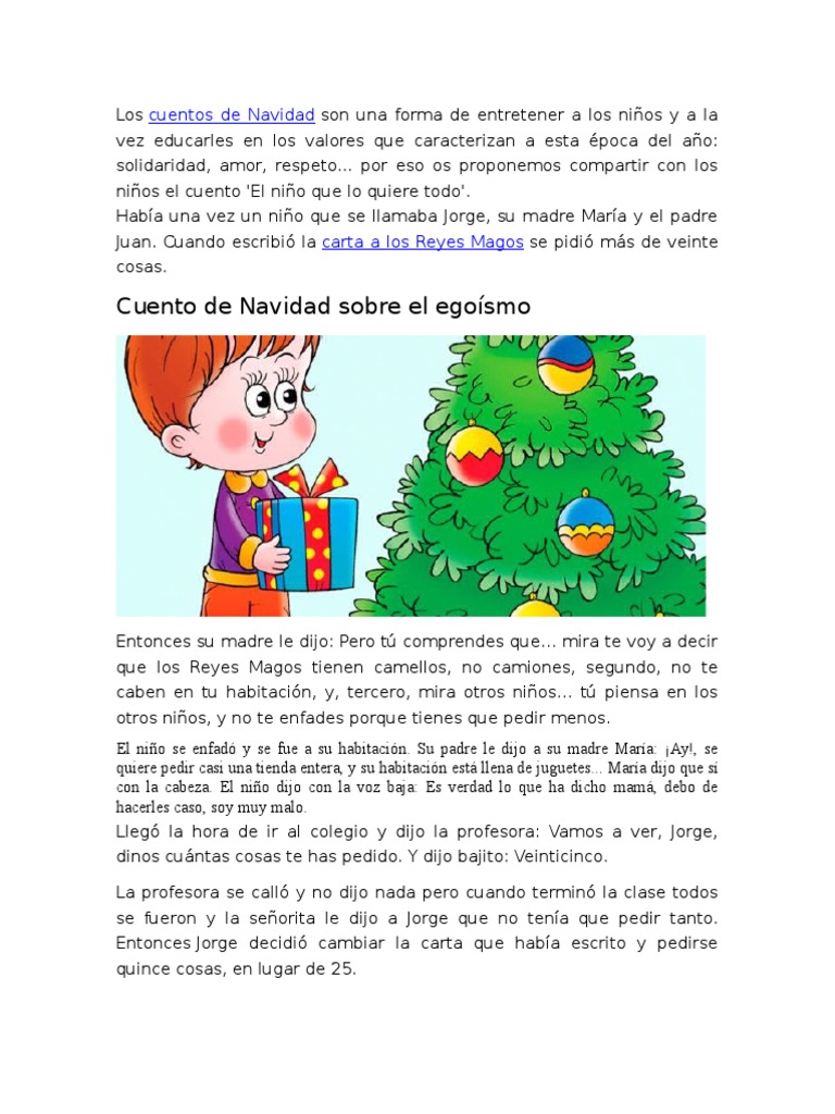 Cuento de Navidad | PDF | Navidad | Reyes Magos