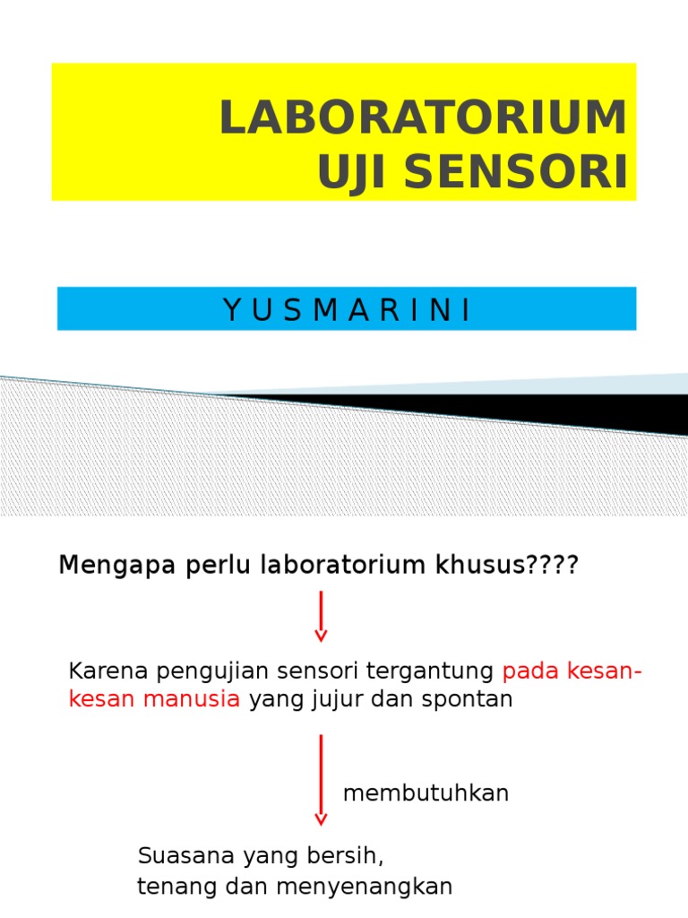 Penyiapan Laboratorium Evaluasi Sensorik | PDF | Griya & Taman ...