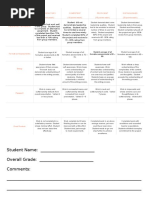 Interactive Student Notebook Grading Rubric | PDF | Business