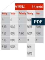Exam Timetable Sept 2016 PDF