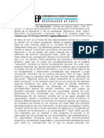  informe de lectura sobre: “Carr, D. (2005).  El sentido de la educación: una introducción a la filosofía y a la teoría de la educación y de la enseñanza. Barcelona: Graó. (Cap.1 Educación, escolarización y personas. Cap. 3 El complejo papel del maestro, pp. 17-37 y pp. 59-79).” 