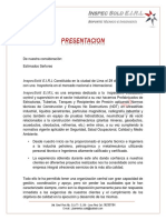 Carta de Presentacion - InspecSold E.I.R.L