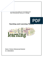 Teaching and Learning Theory