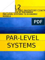 Purchasing and Inventory Control: Par-Level Systems To Economic Models