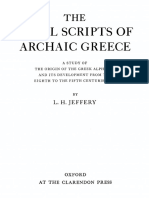 Jeffrey, 1961, The Local Scripts of Archaic Greece