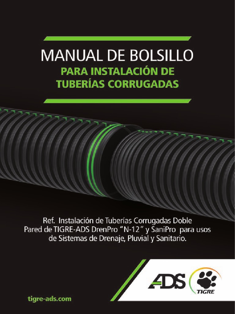 Manual de Instalación Tubería Alta Densidad (PEAD) - Tigre ADS | PDF