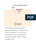 Los TLC y Las Preferencias Arancelarias