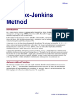 Box Jenkins Method