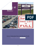 Parking at Msu White Paper Finall