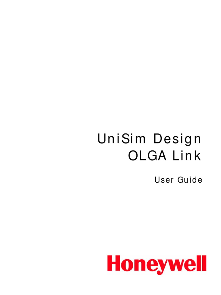 OLGA Link User Guide for UniSim Design | PDF | Fluid Dynamics | Spreadsheet
