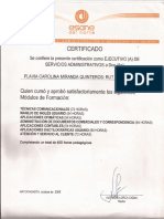 Certificado Esane