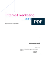 P 3481 Internet Marketing Project Report