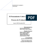 El pensamiento crítico en la evaluación