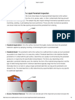 Steps For Liquid PI: Basic Processing Steps of A Liquid Penetrant Inspection