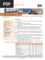 Resultados da Mills no 1T16