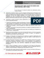 Cartilla de Orientaciones Simulacros 2009 PDF