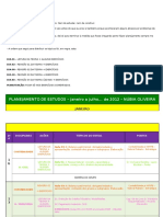 Planejamento de Estudos 2012