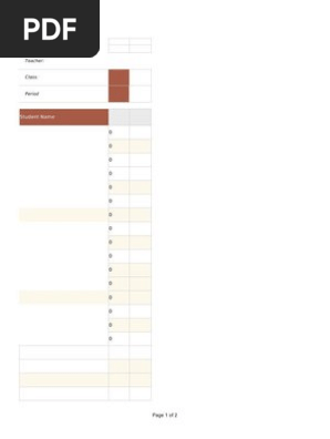 Gradebook Template